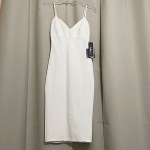 Lulus white midi dress